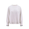 Brunello Cucinelli White Cashmere Sweatshirt