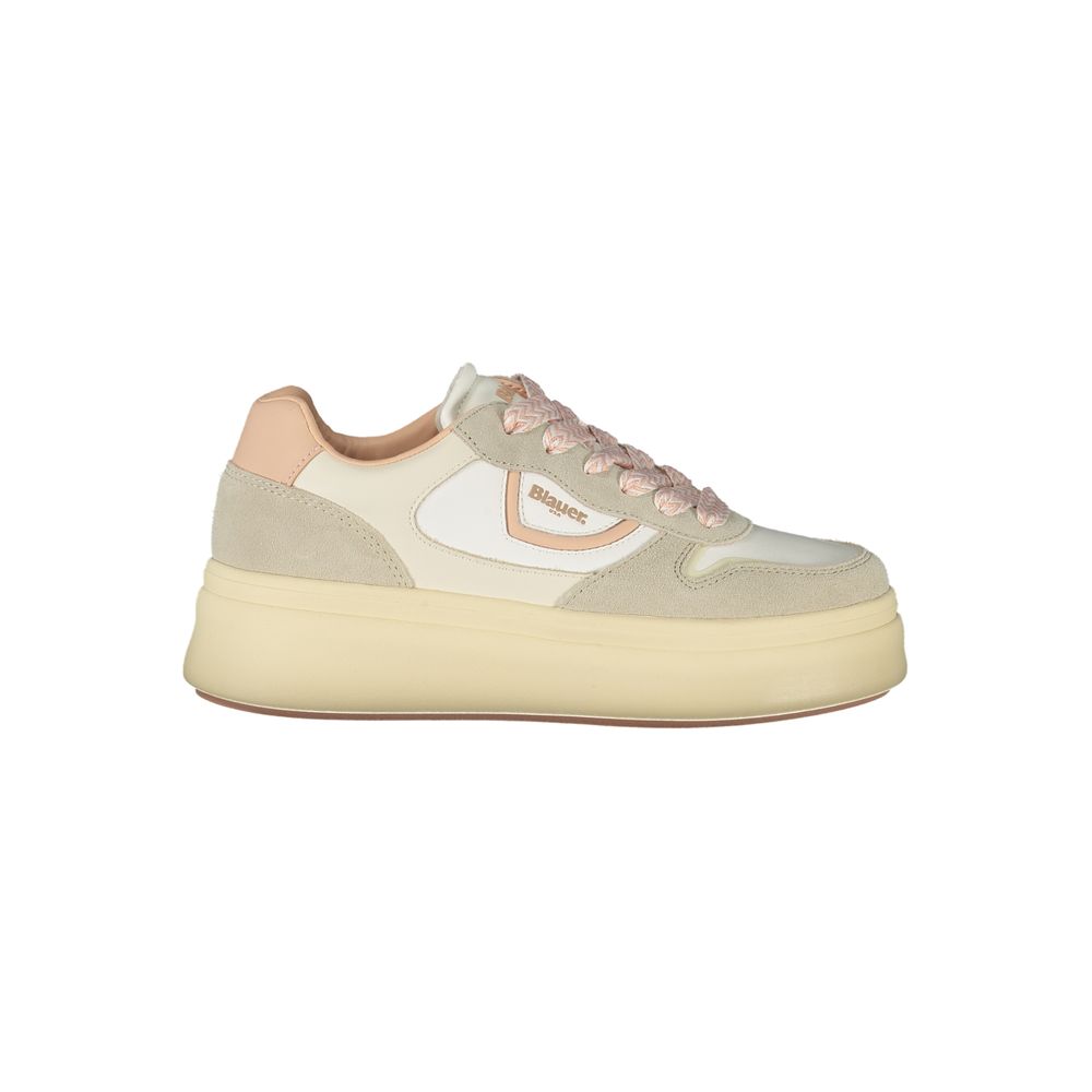 Tenis Blauer din poliester alb