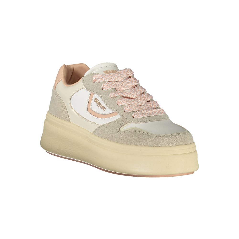 Tenis Blauer din poliester alb
