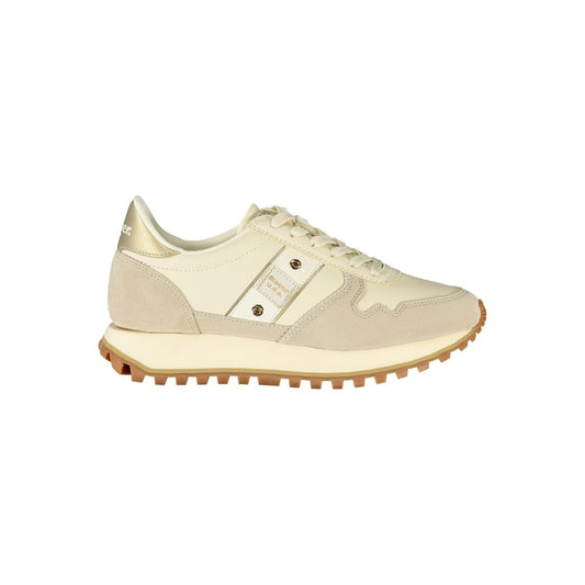 Blauer Beige Leather Women Sneaker