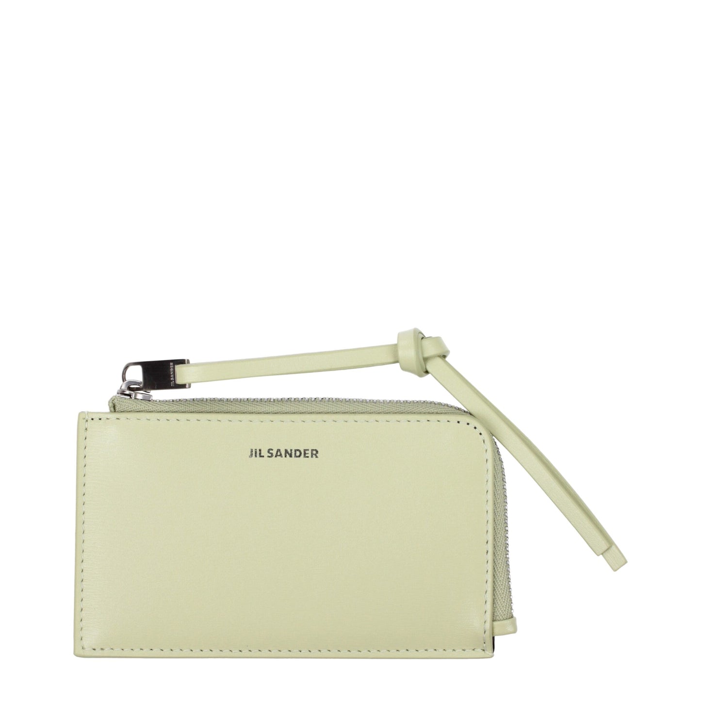 Jil Sander Green Leather Wallet