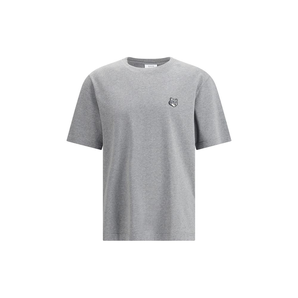 Maison Kitsuné Gray Cotton T-Shirt