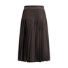 Burberry Brown Silk Midi Skirt