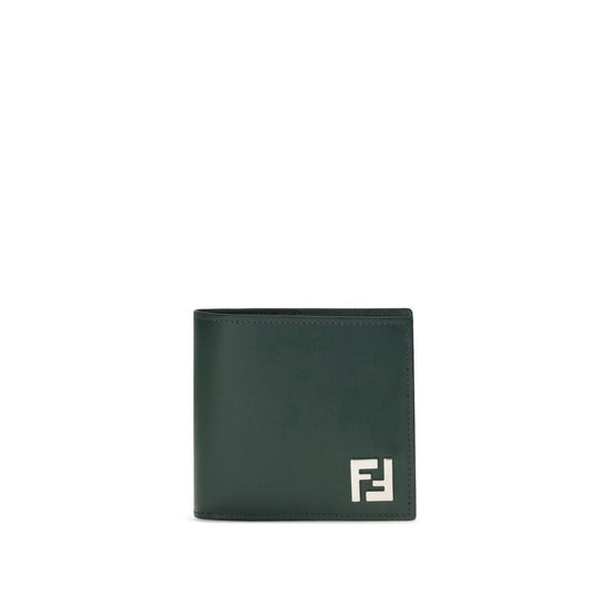 Fendi Black Calf Leather Bos Taurus Wallet