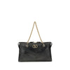 Valentino Garavani Black Calf Leather Bos Taurus Shoulder Bag