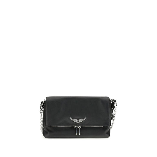 Zadig & Voltaire Black Calf Leather Bos Taurus Shoulder Bag