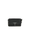Zadig & Voltaire Black Calf Leather Bos Taurus Shoulder Bag