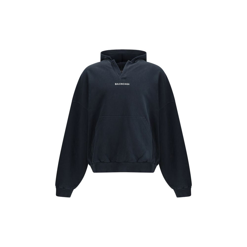 Balenciaga Black Cotton Sweatshirt