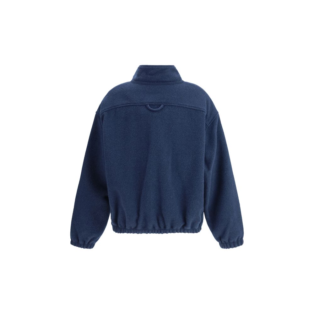 RIER Blue Fleece Wool Sweatshirt