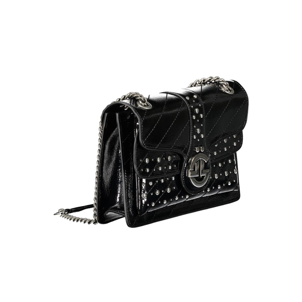 Gaelle Paris Black Polyethylene Handbag
