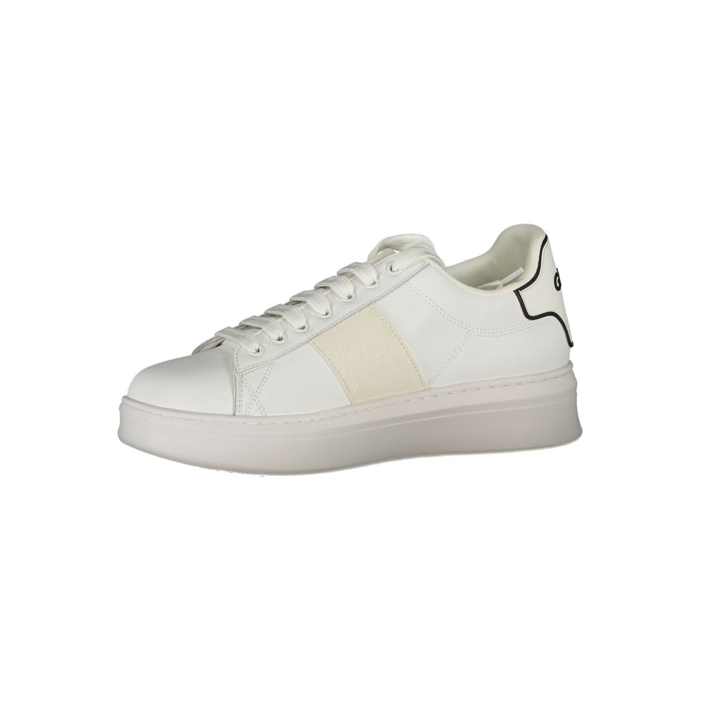 Gaelle Paris White Polyethylene Sneaker