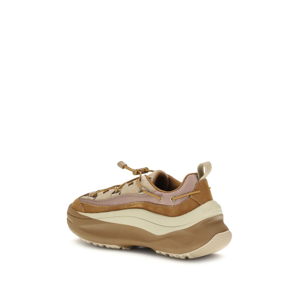 Moon Boot Brown Calf Leather Bos Taurus Athletic Sneakers