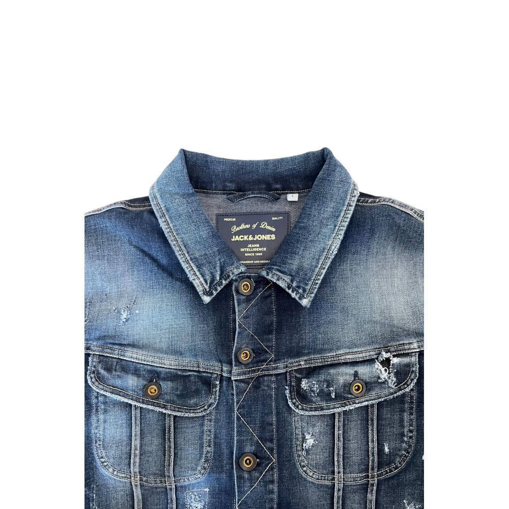 Jack & Jones Blue Cotton Men's Jacket