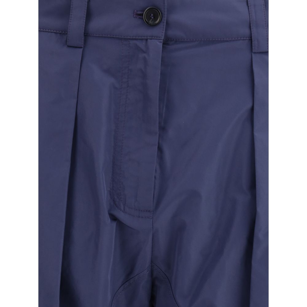 PINKO Blue Polyester Casual Pants