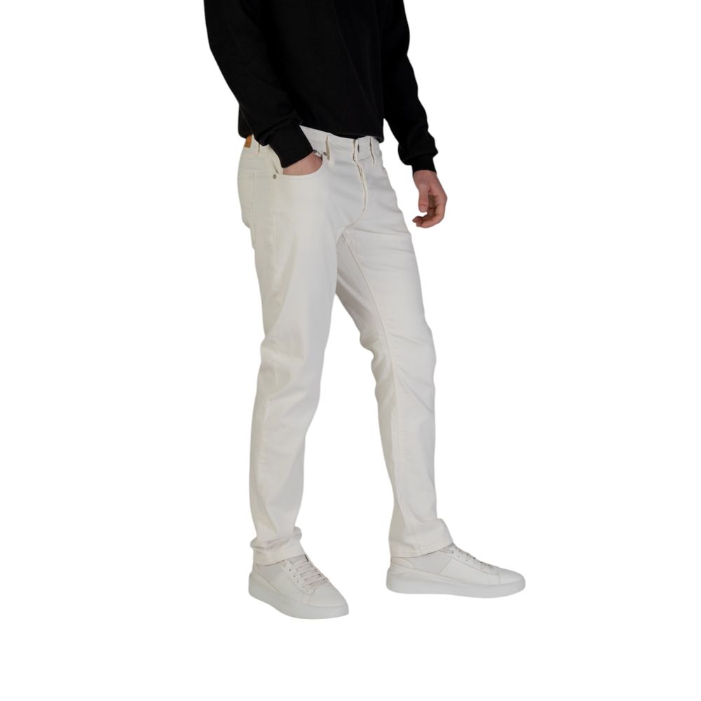 Jack Jones White Cotton Skinny Jeans