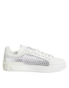 Dolce & Gabbana White Mesh Inserts Low Top Sneakers Shoes