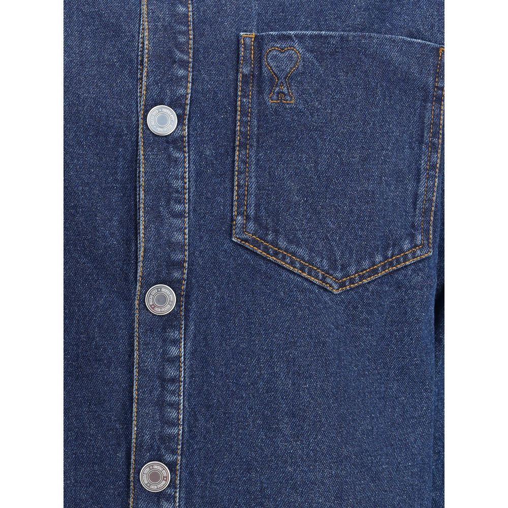 Ami Paris Ami de Coeur Cotton Denim overshirt