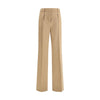 Max Mara Beige Camel Hair Casual Pants