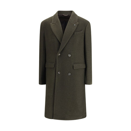 Cruna Green Fleece Wool Coat
