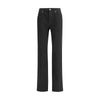 Saint Laurent Black Cotton Straight-Leg Jeans