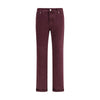 Brunello Cucinelli Purple Cotton Slim Fit Jeans