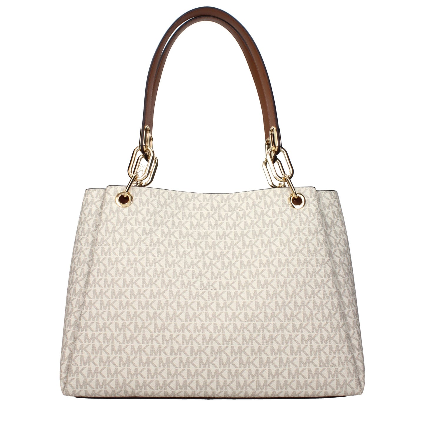 Genți de umăr din material textil bej Michael Kors