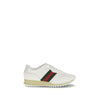 Gucci White Polyamide Athletic Sneakers