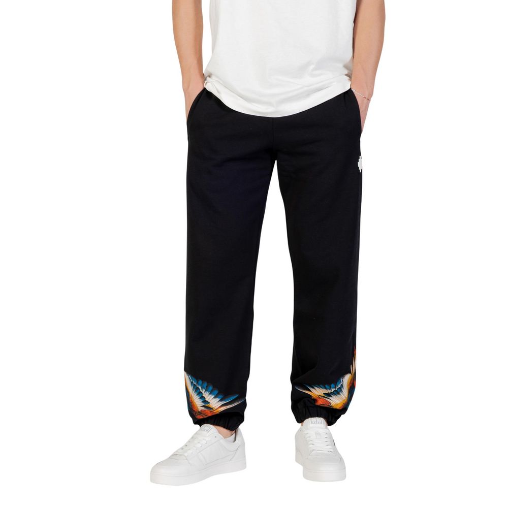 Pantaloni sport negri din bumbac County of Milan