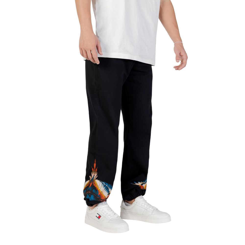 Pantaloni sport negri din bumbac County of Milan