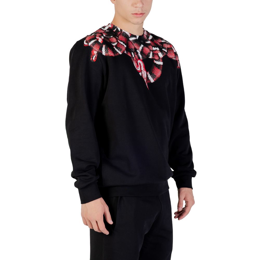Hanorac negru din bumbac County of Milan