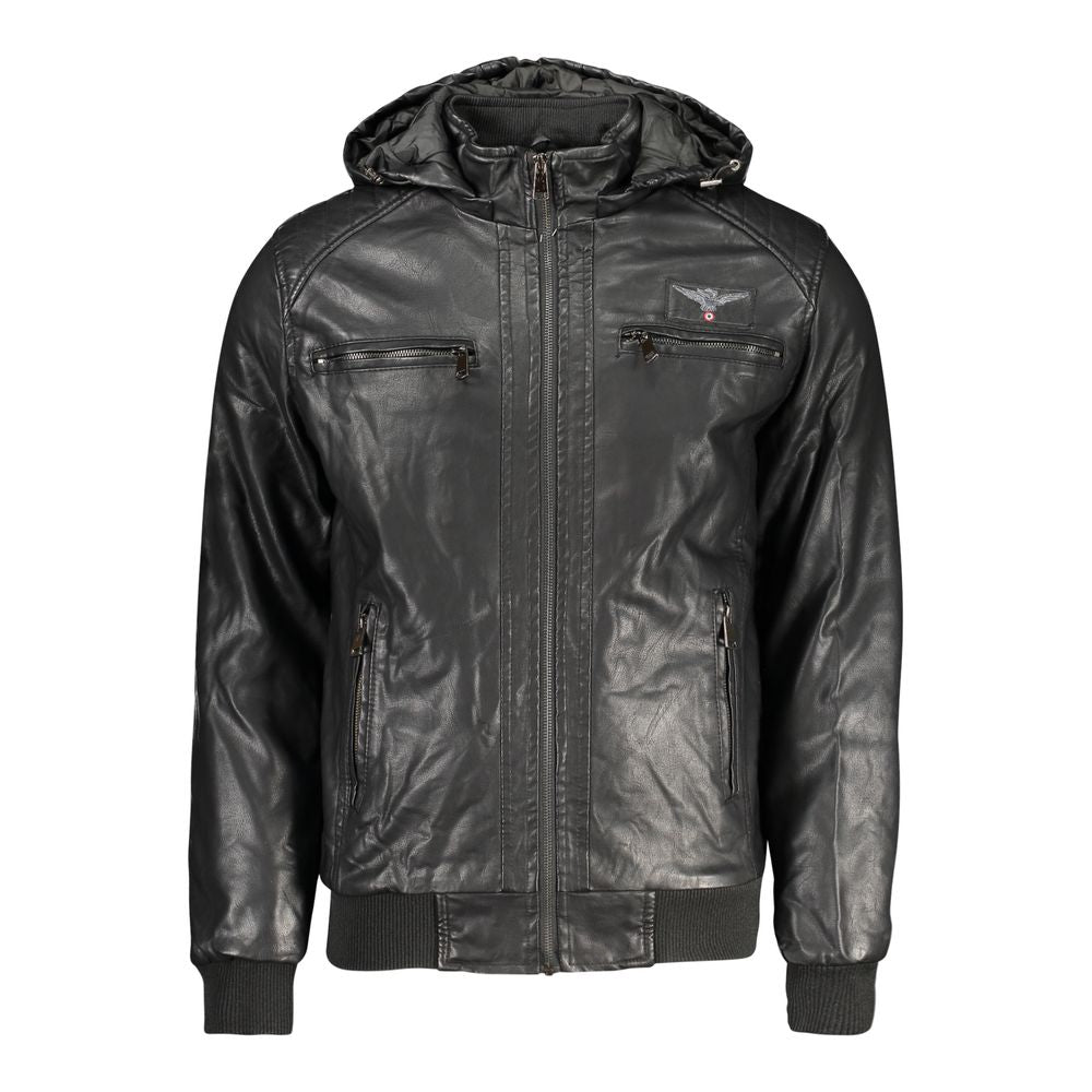 Accademia Militare Black Polyester Men Jacket