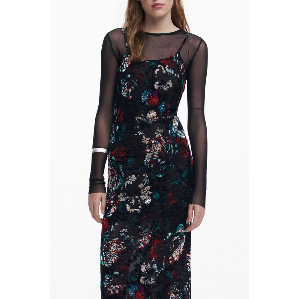 Desigual Black Polyester Dress