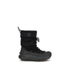 Moncler Black Polyamide Lace-Up Boots