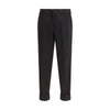 Cruna Black Cotton Casual Pants