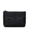 Jimmy Choo Black Satin Clutch Bag