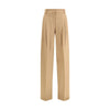 Max Mara Beige Fleece Wool Casual Pants