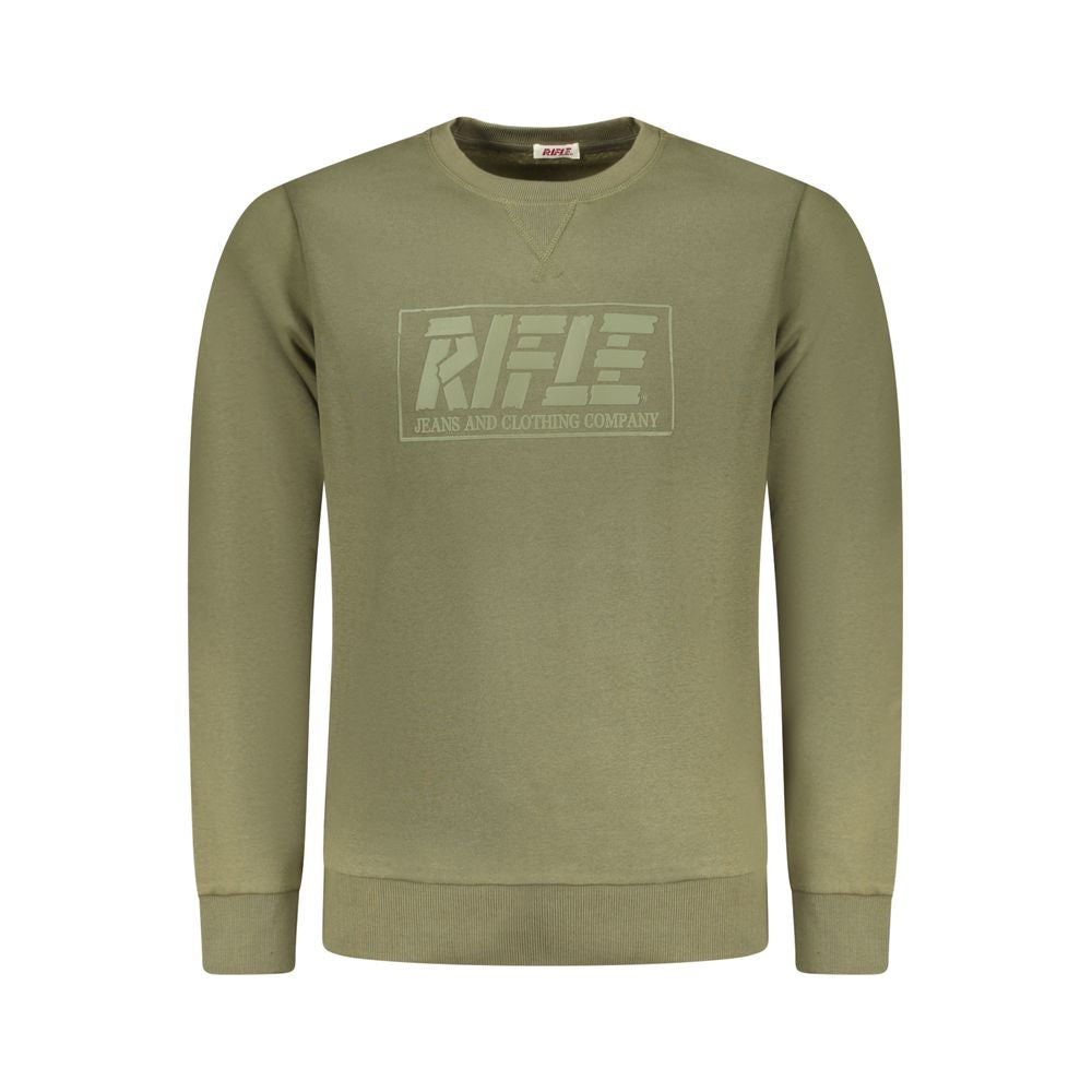 Rifle Green Cotton Men Sweater