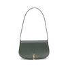 Saint Laurent Green Calf Leather Bos Taurus Shoulder Bag