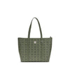 MCM Green Fabric Shoulder Bag