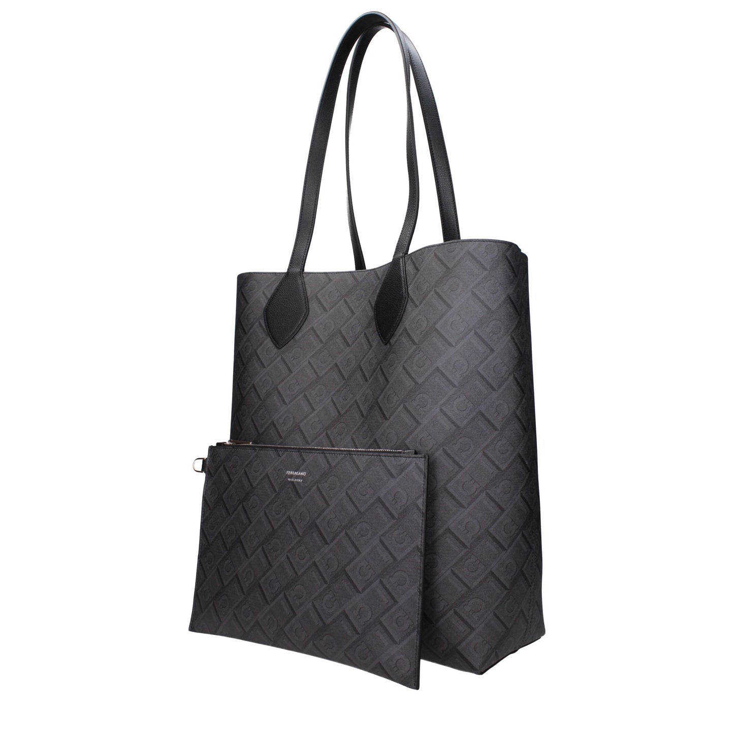 Salvatore Ferragamo Black Leather Shoulder Bag