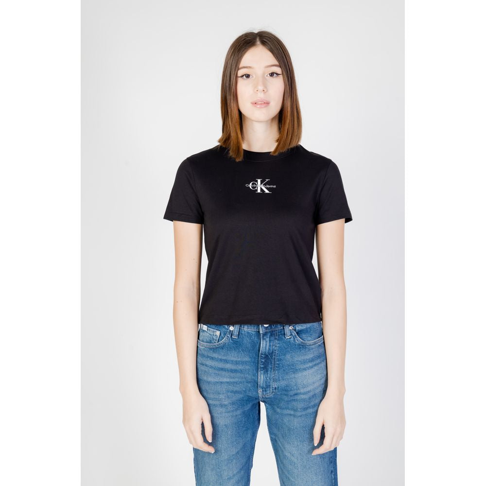 Calvin Klein Jeans Black Cotton T-Shirt