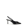 Prada Black Leather High Heel Pumps