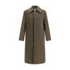 Sunflower Green Fleece Wool Coat