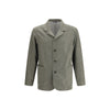 Finamore Green Fleece Wool Coat