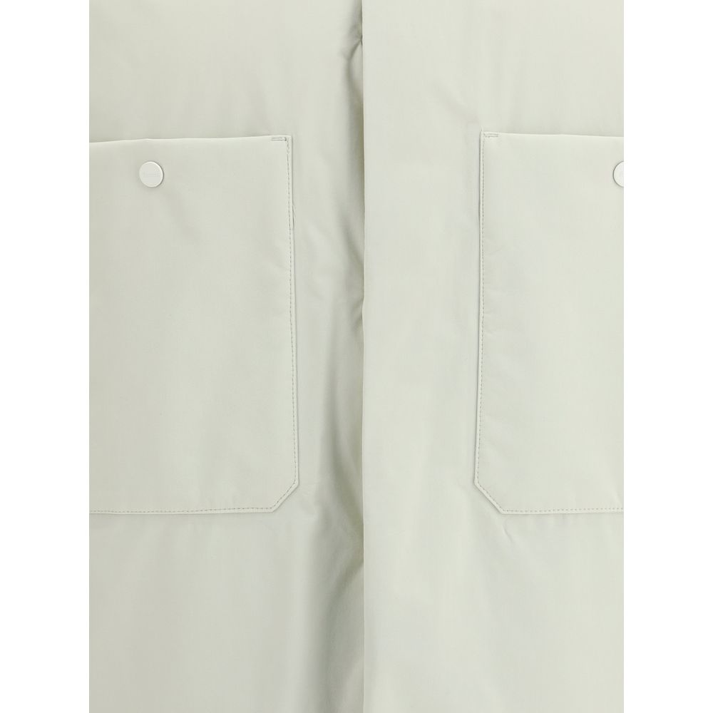 LAMINAR Cream Nylon Full-Length Jacket
