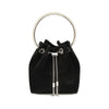 Jimmy Choo Black Silk Shoulder Bag