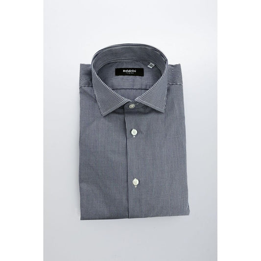 Baldinini Trend Blue Cotton Men Shirt