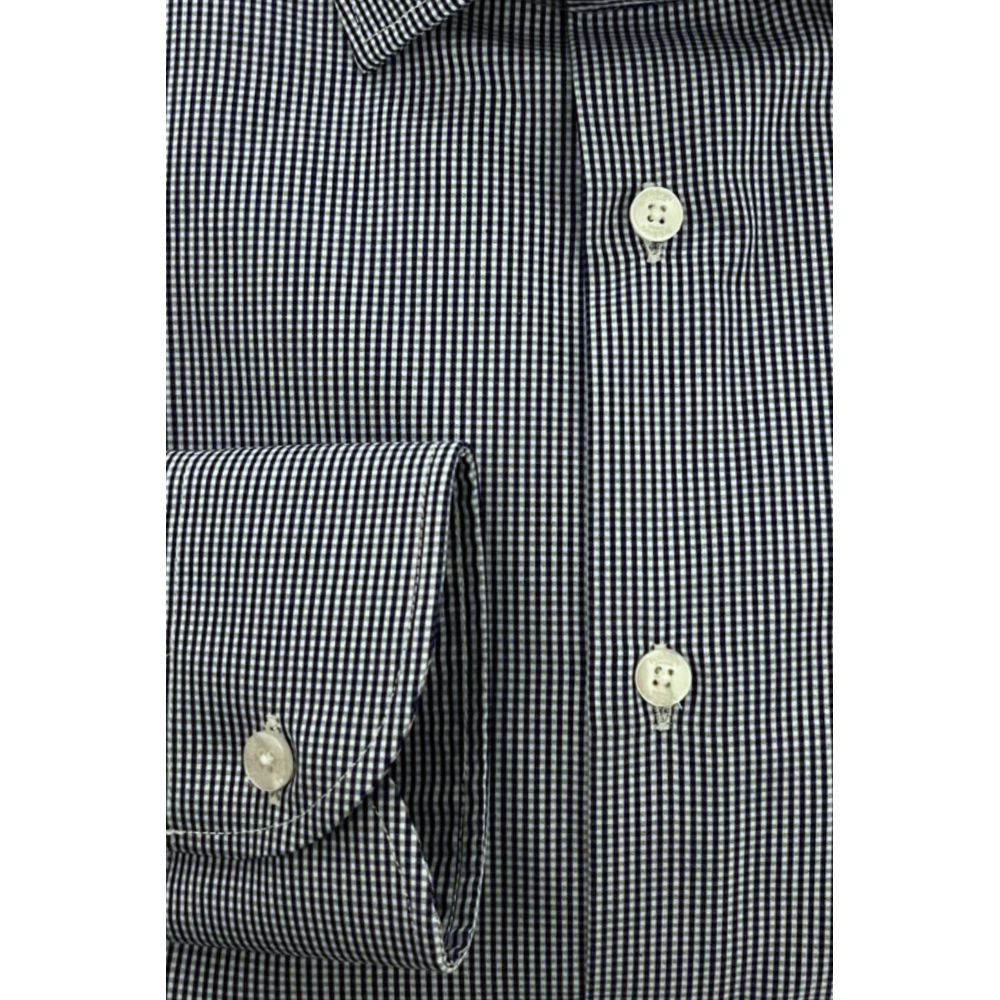 Baldinini Trend Blue Cotton Men Shirt