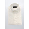Baldinini Trend White Cotton Men Shirt