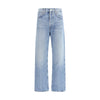 Agolde Blue Cotton Straight-Leg Jeans